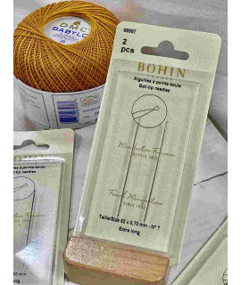 Голки для вишивання з кулькою Bohin 62х0,7мм Ball-tip needles (2шт)